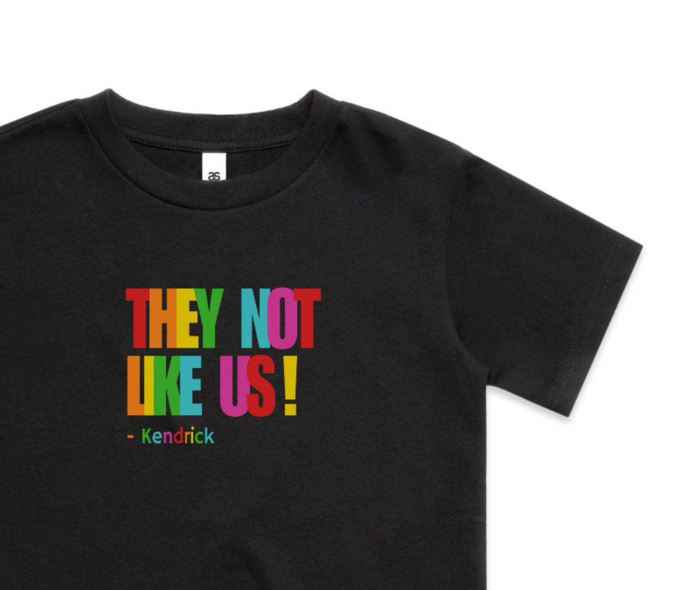 THEY NOT LIKE US Tshirt - Black & Multicoloured