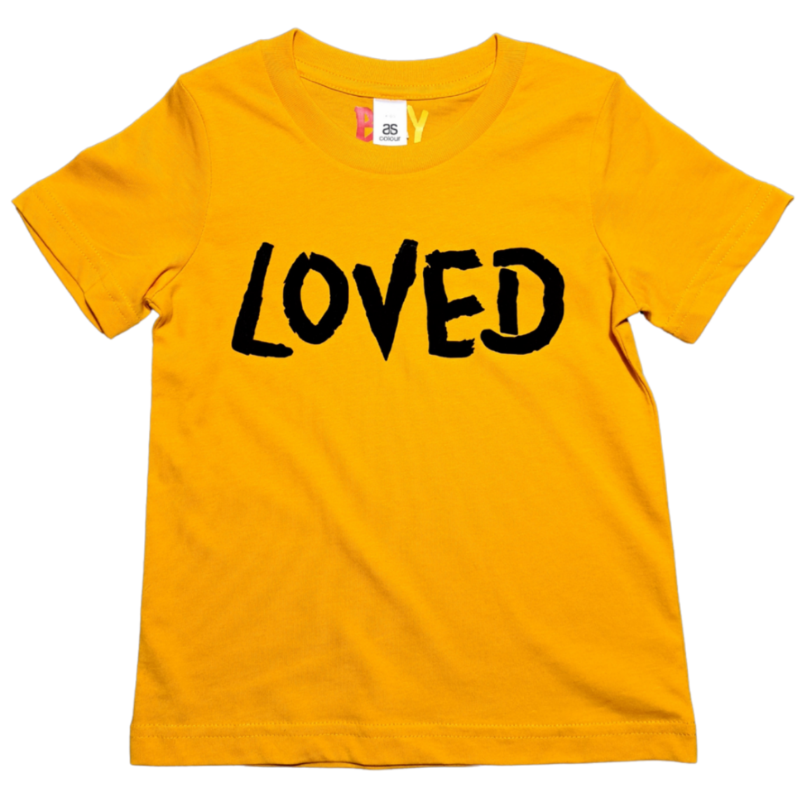 kids affirmation yellow tshirt