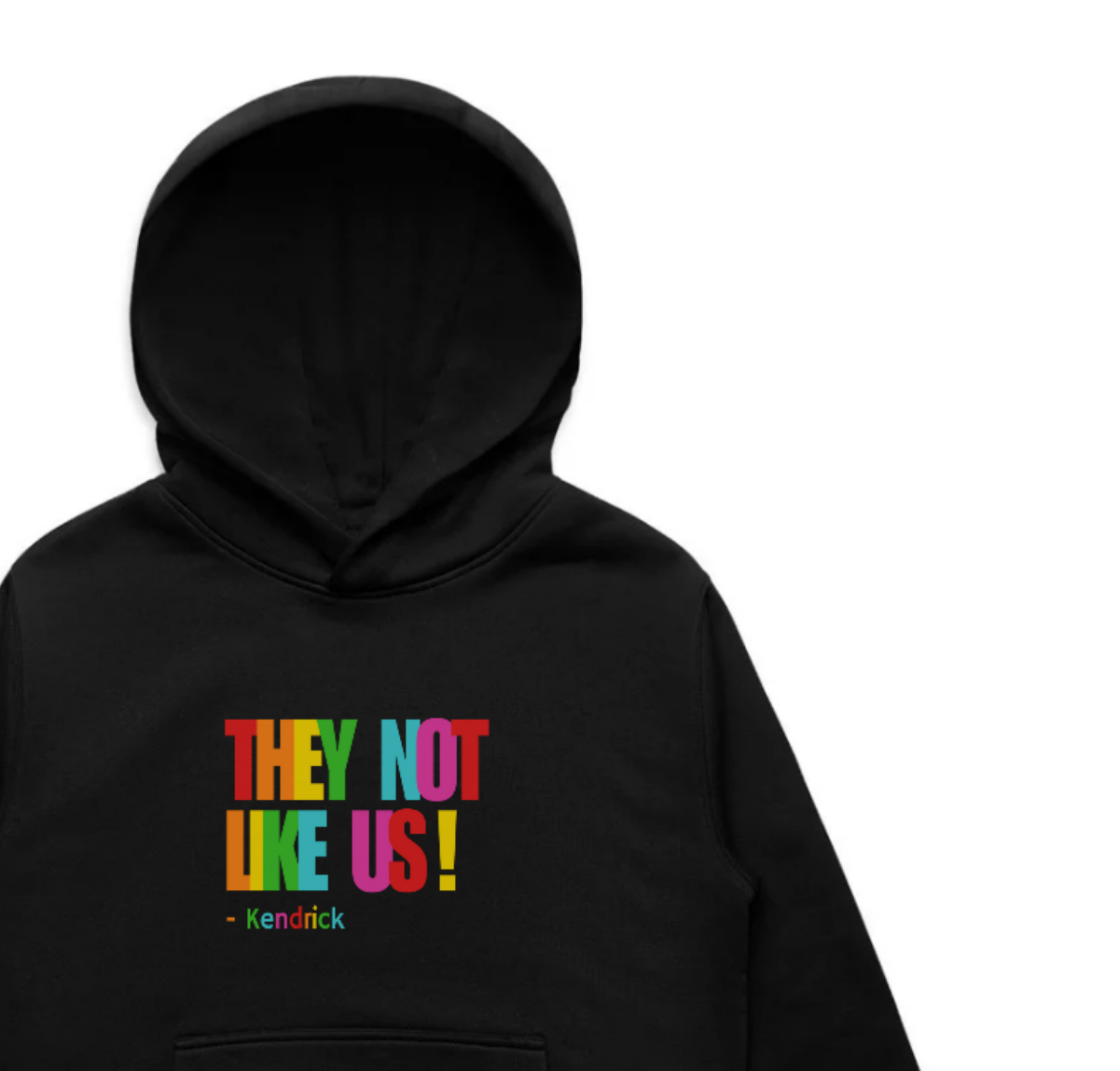 THEY NOT LIKE US Hoody - Black & Multicoloured