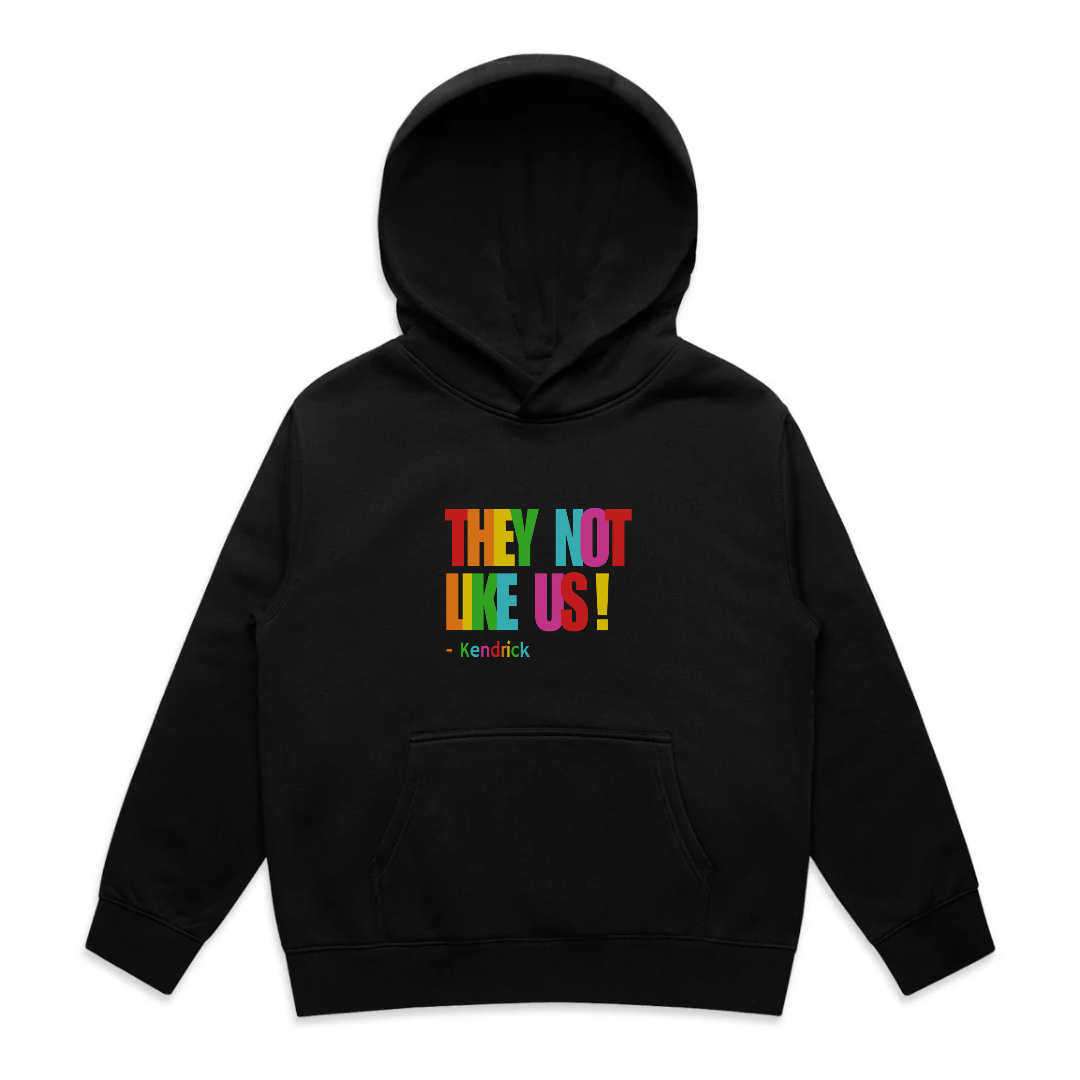 THEY NOT LIKE US Hoody - Black & Multicoloured