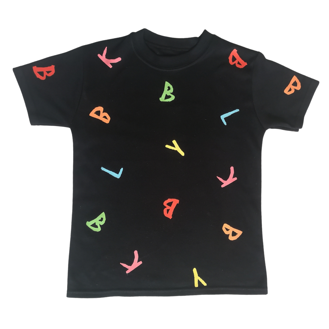 black tshirt toddler unisex