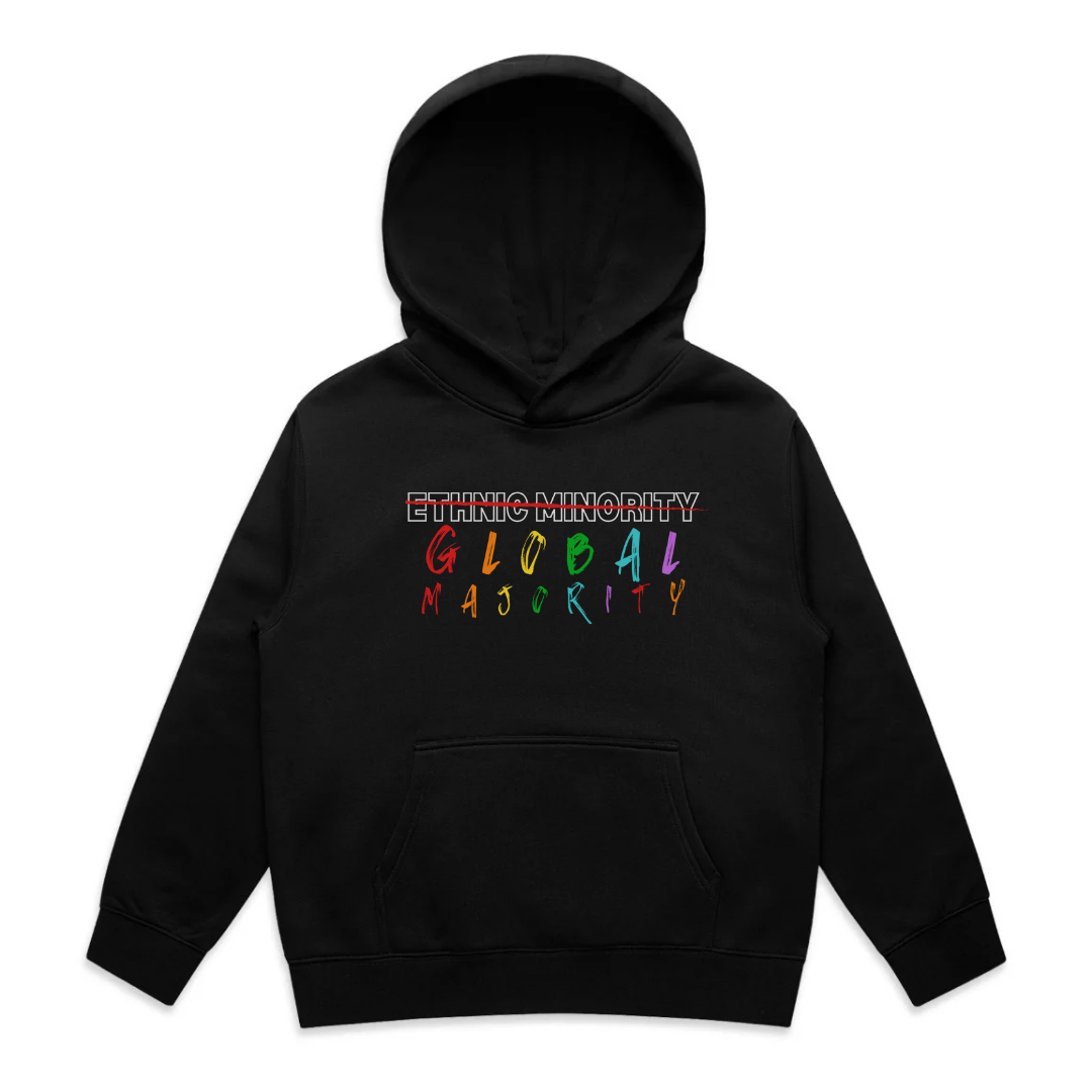 MINORITY WHERE? Hoody - Black & Multicoloured