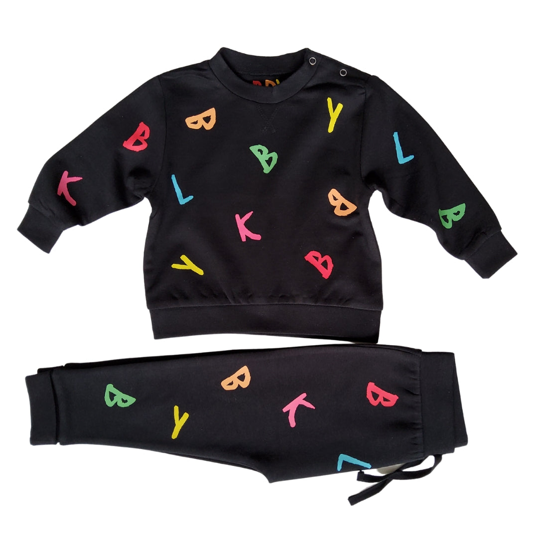 black kids tracksuit unisex