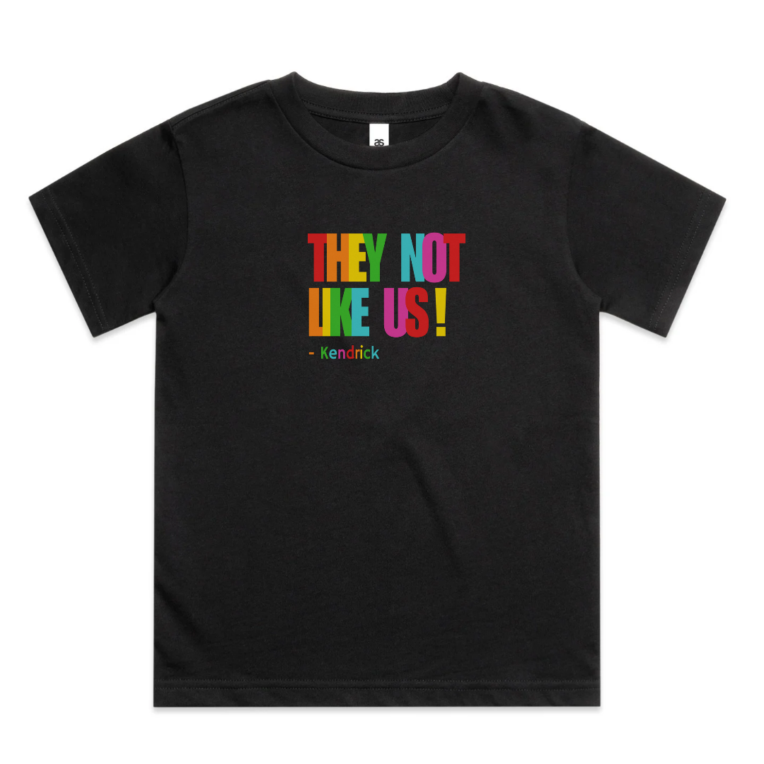 THEY NOT LIKE US Tshirt - Black & Multicoloured